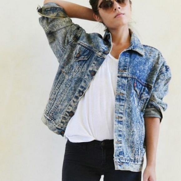 Levi's Jackets & Blazers - Vintage 90s Levis acid wash oversized denim jacket